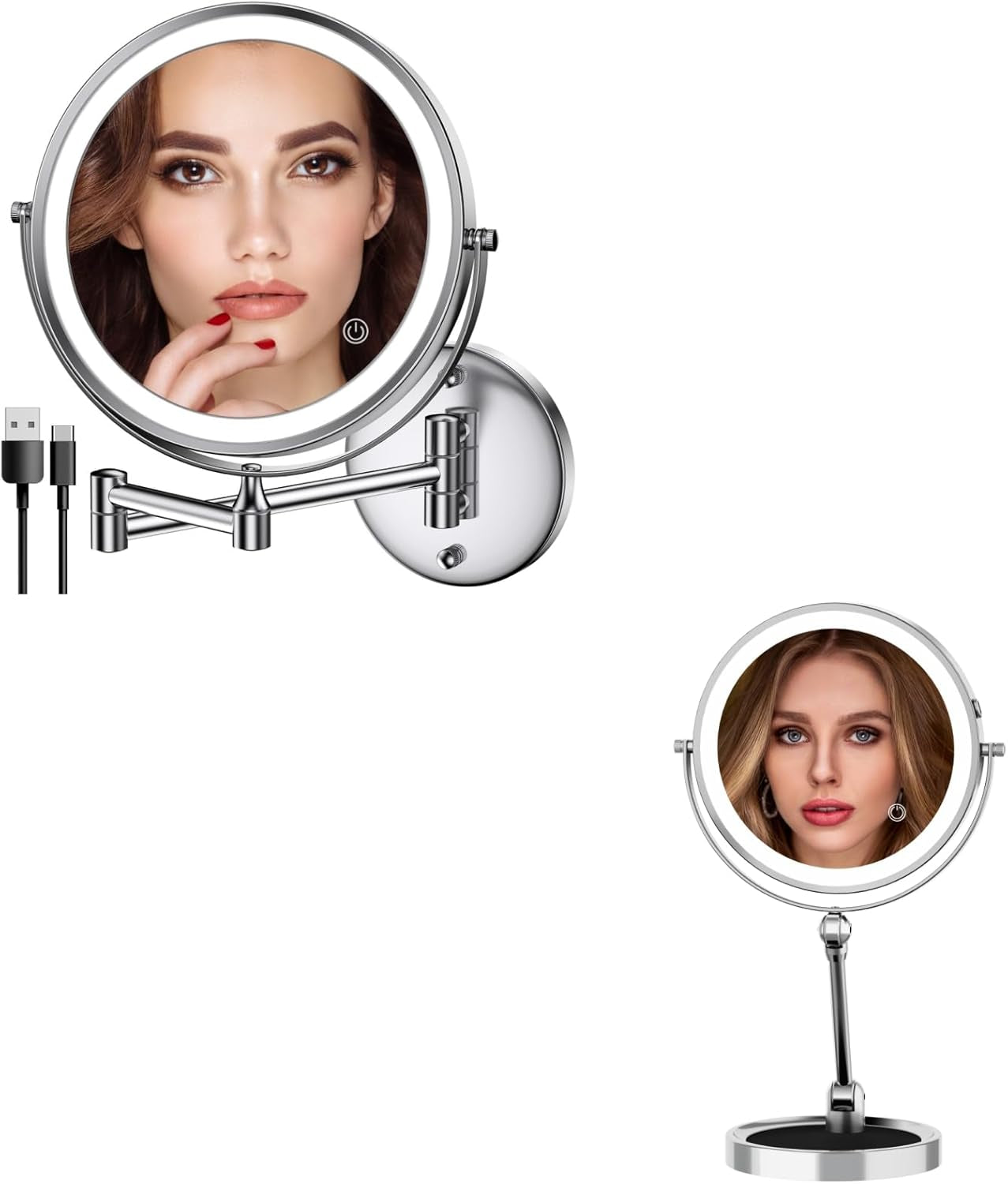 Rechargeable Lighted Makeup Mirror