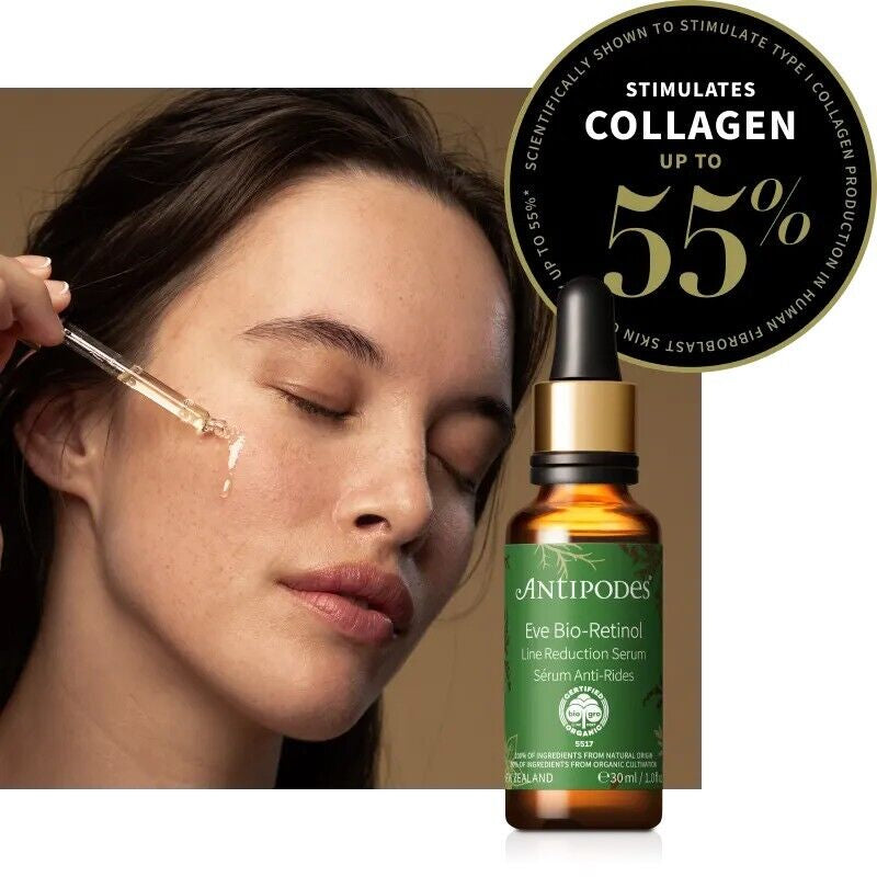 NEW Antipodes Eve Bio-Retinol Line Reduction Serum 30Ml Organic Skin Care