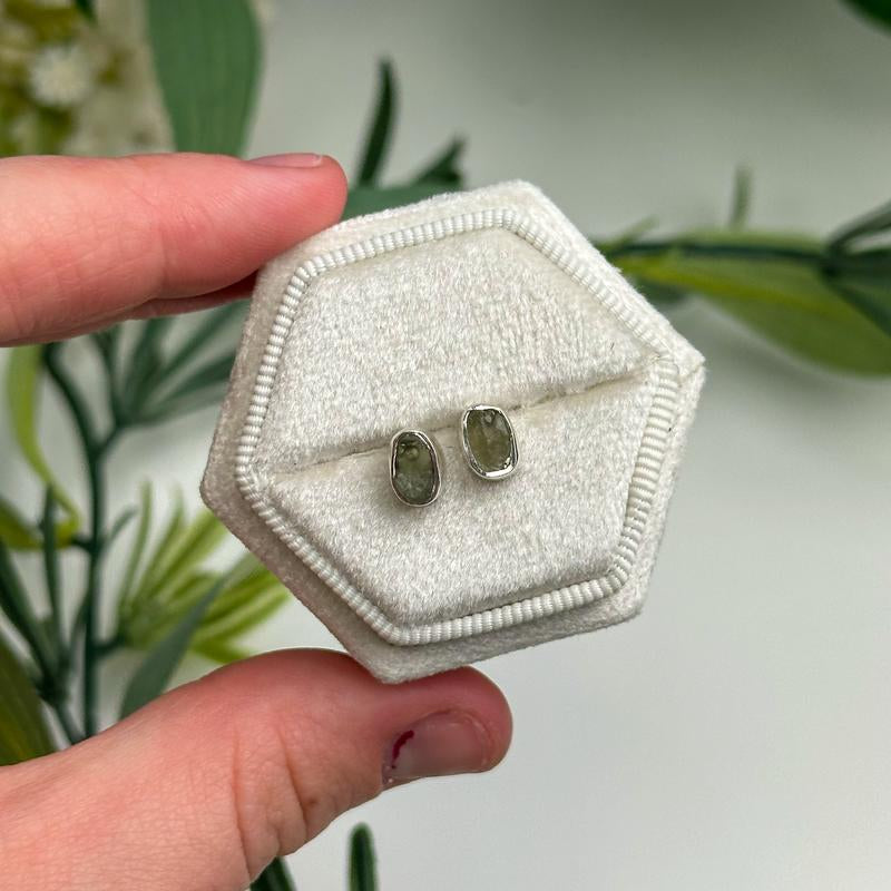 Moldavite Earrings