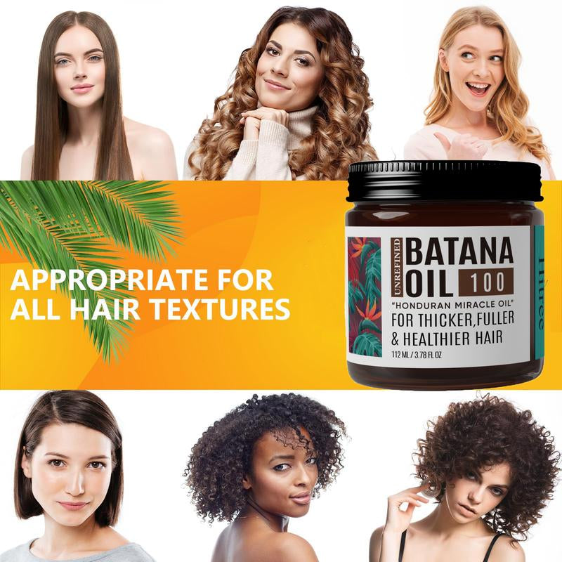 Hitree Batana Oil for Hair Growth: 100% Organic and Pure - Dr. Sebi Approved Batana Oil from Honduras Unrefined Promotes Hair Thickness for Men & Women 3.78 OZ Hair Care Organic Shiny Moisture Comfort