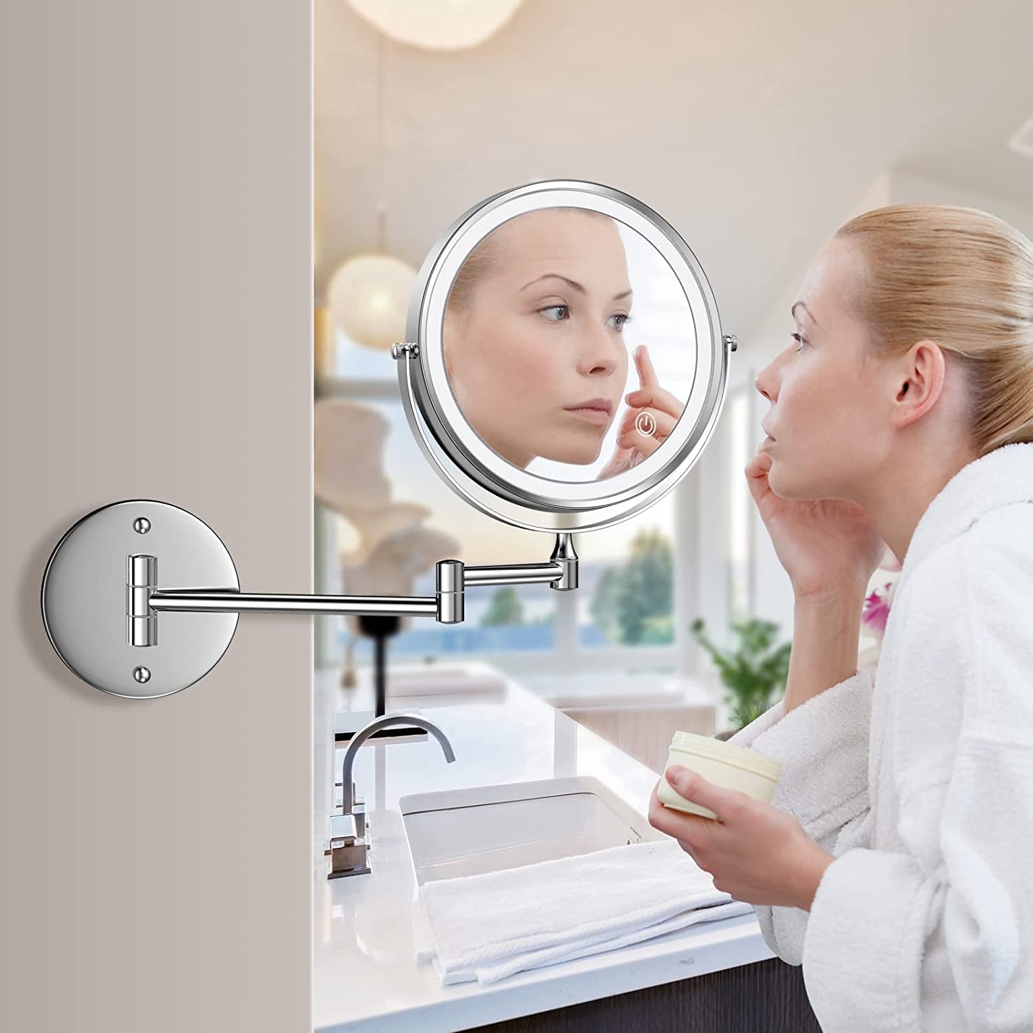 Rechargeable Lighted Makeup Mirror