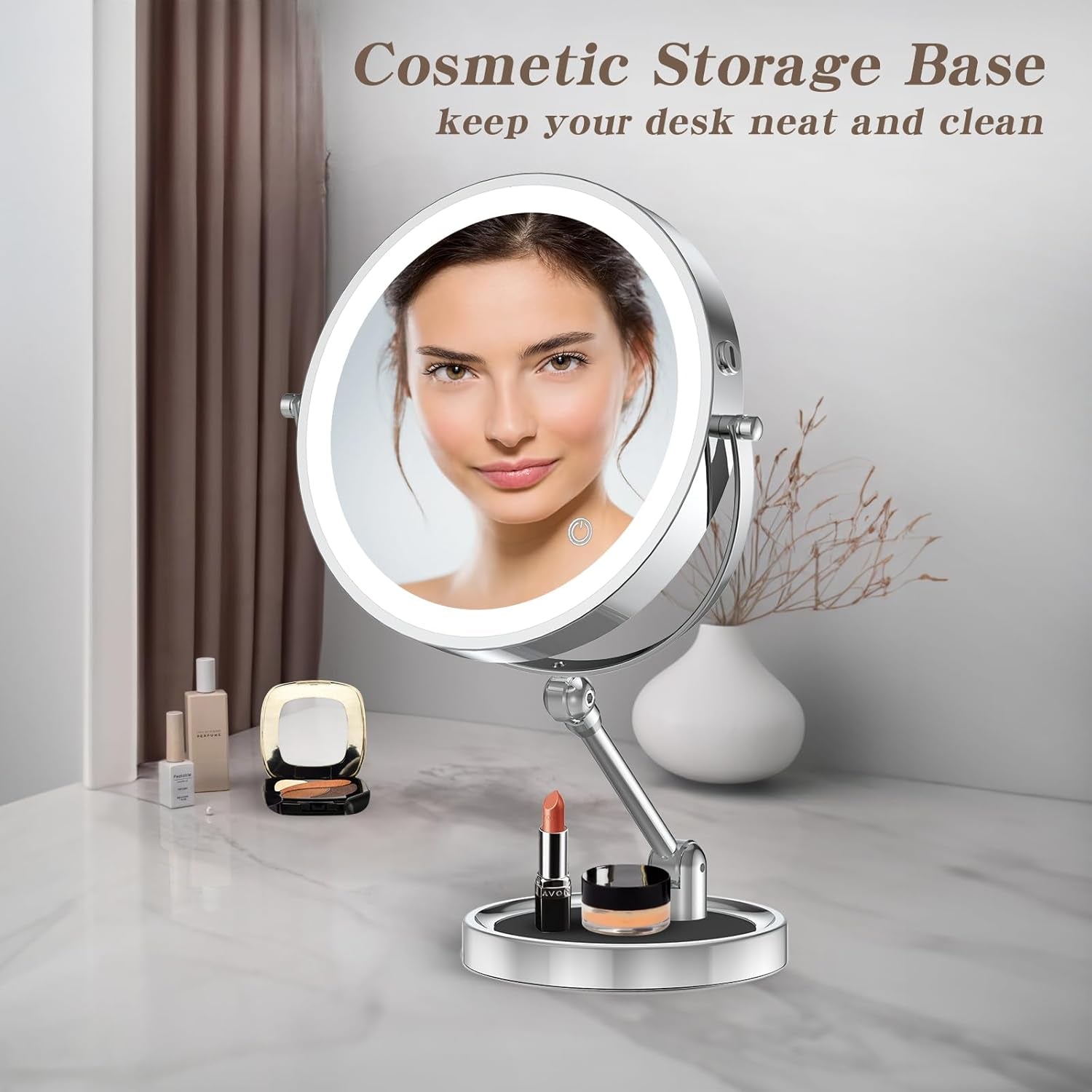 Rechargeable Lighted Makeup Mirror